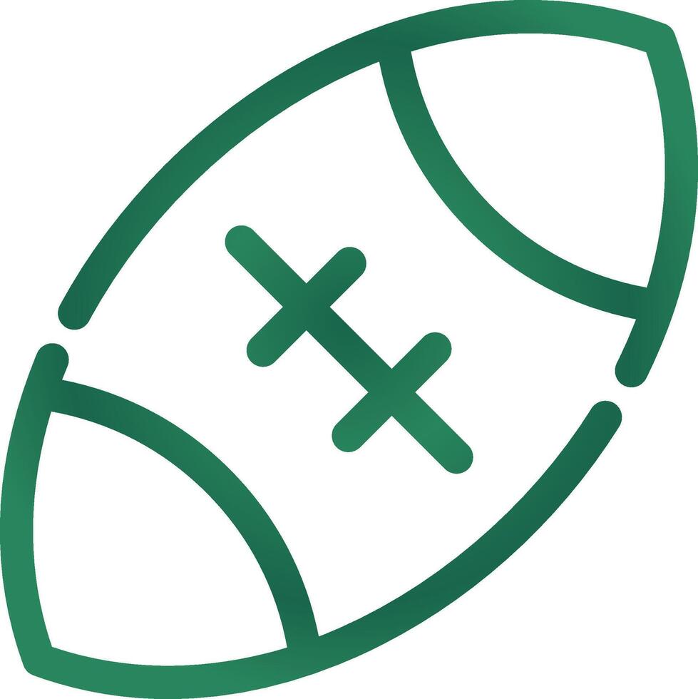 rugby creativo icono diseño vector