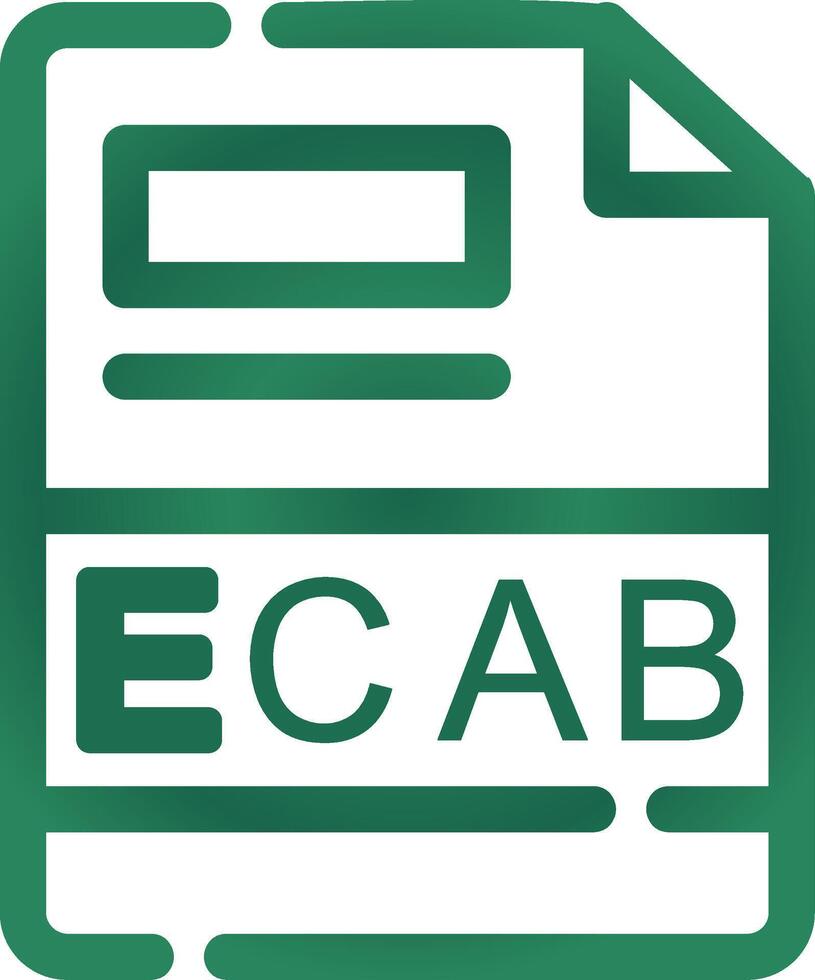 ECAB Creative Icon Design vector