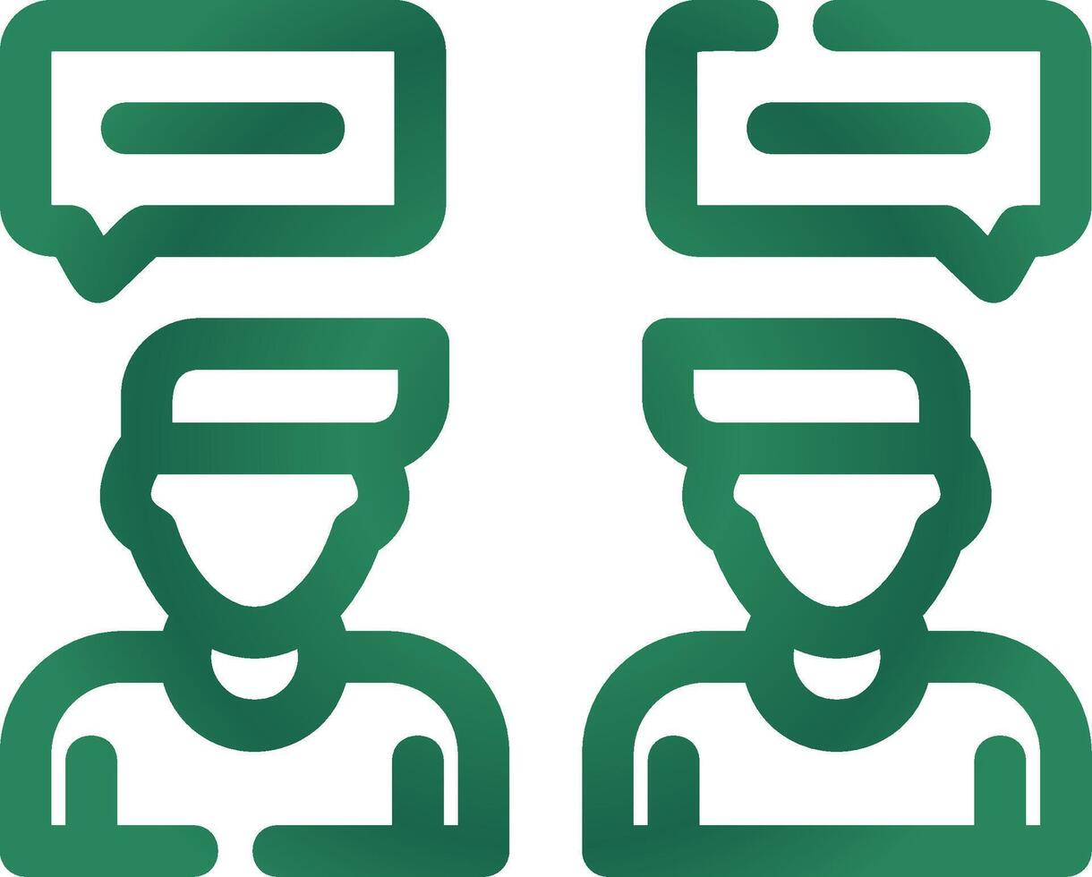 Conversation Creative Icon Design vector
