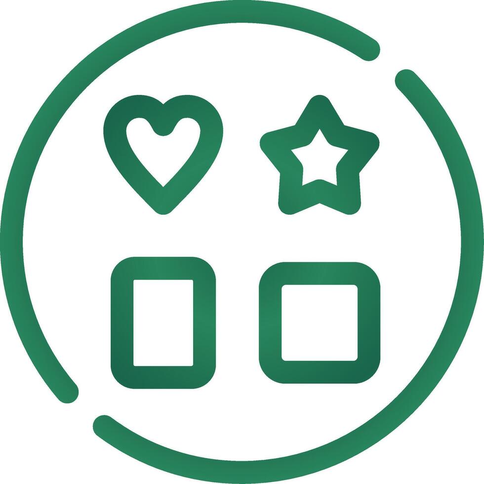 Shape Toy Creative Icon Design vector