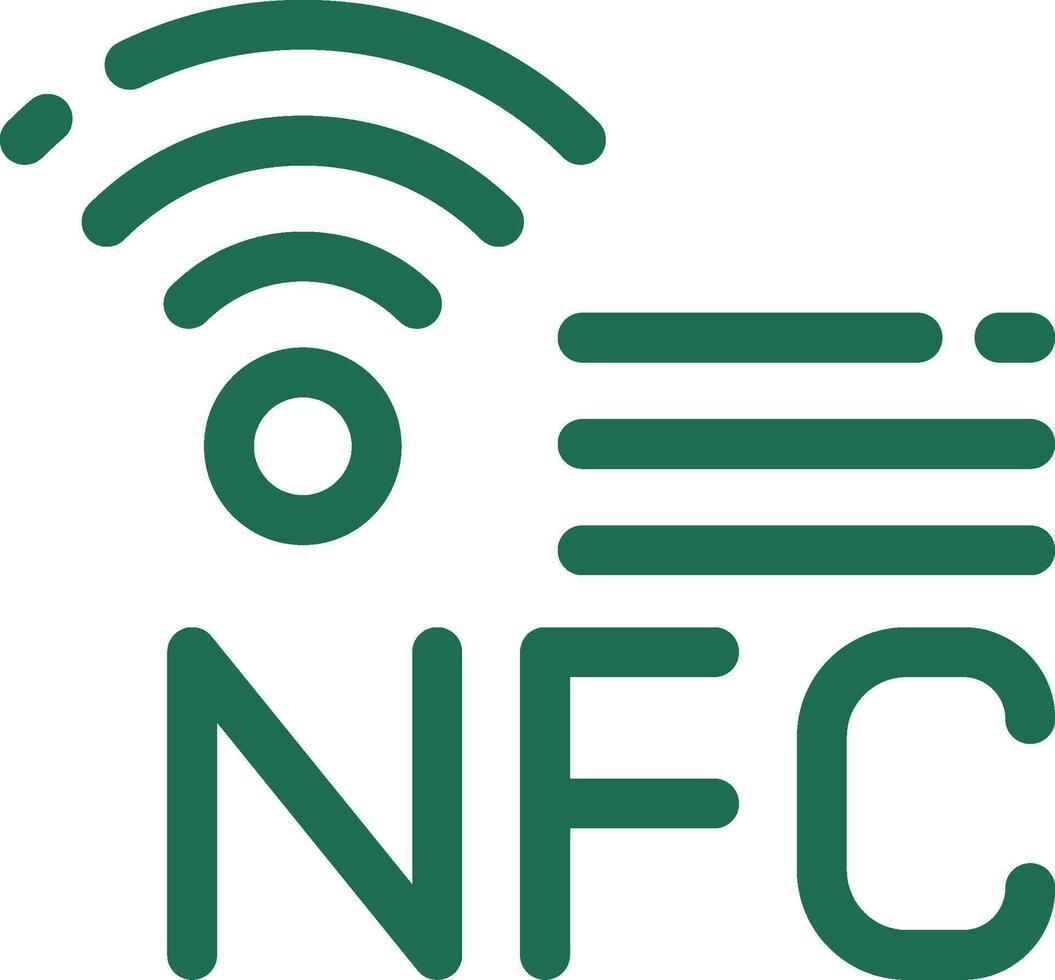 NFC Creative Icon Design vector