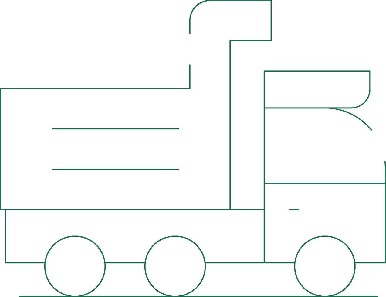 Dump Truck Creative Icon Design vector