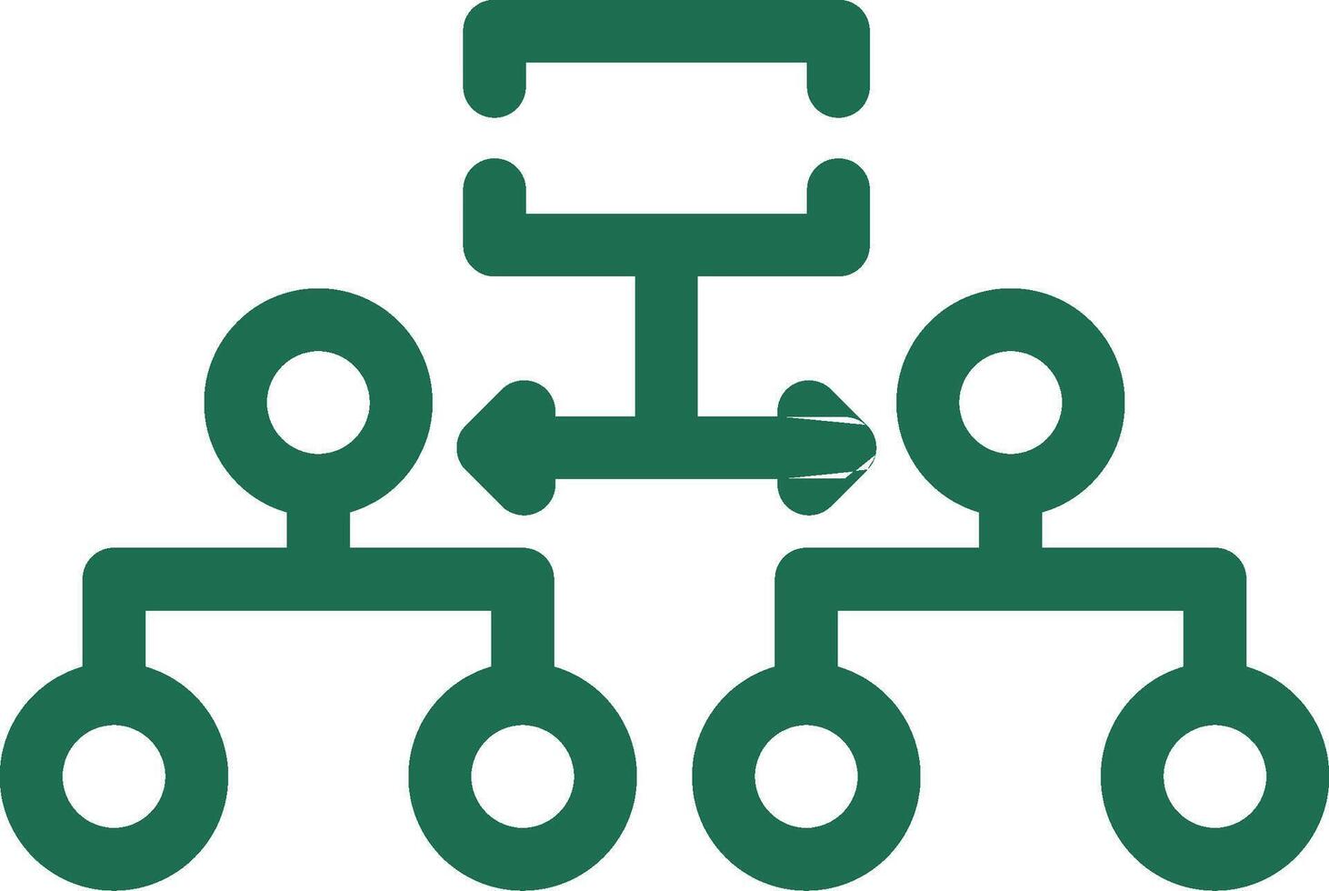 Labeled Hierarchy Creative Icon Design vector