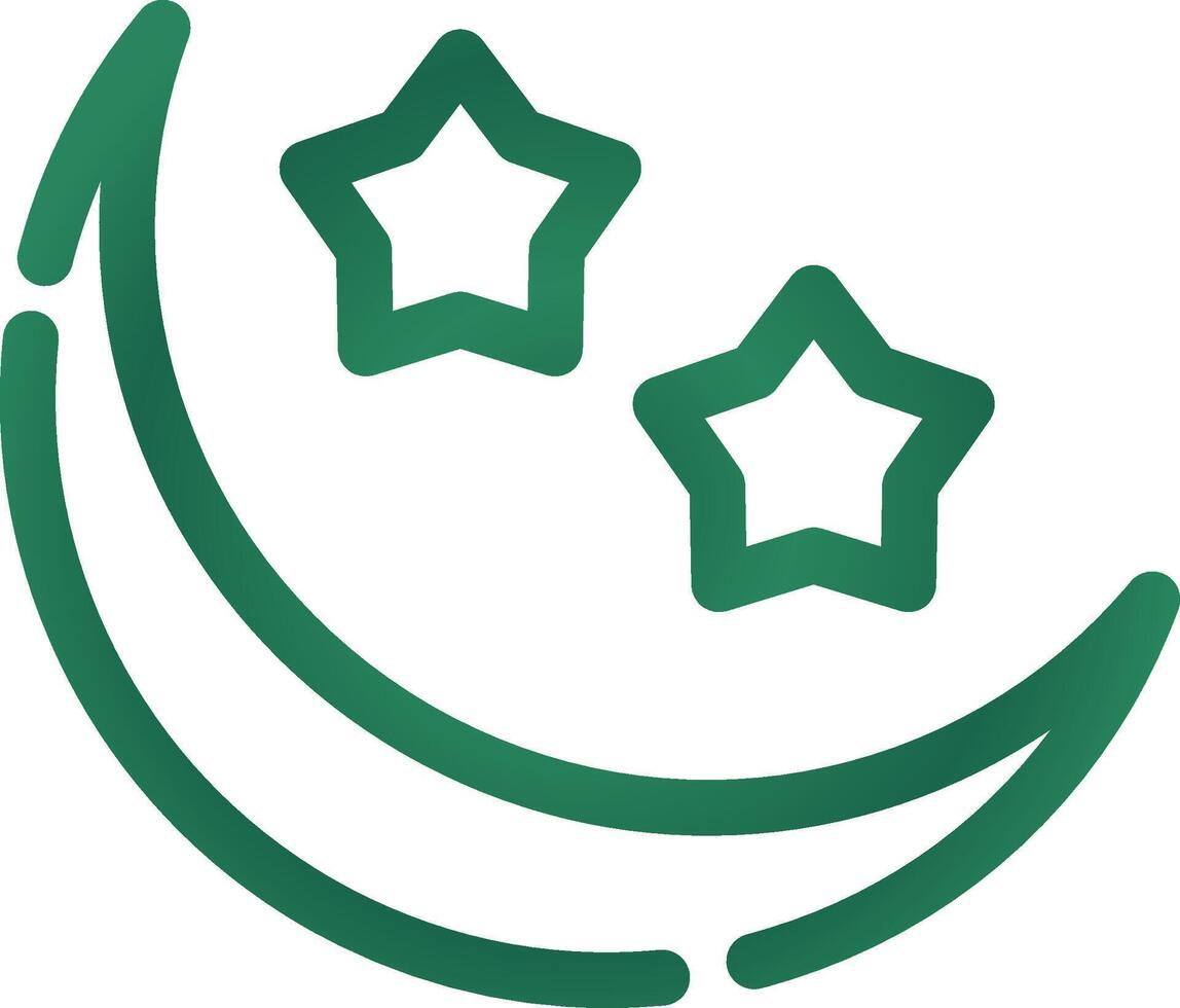 Moon Creative Icon Design vector