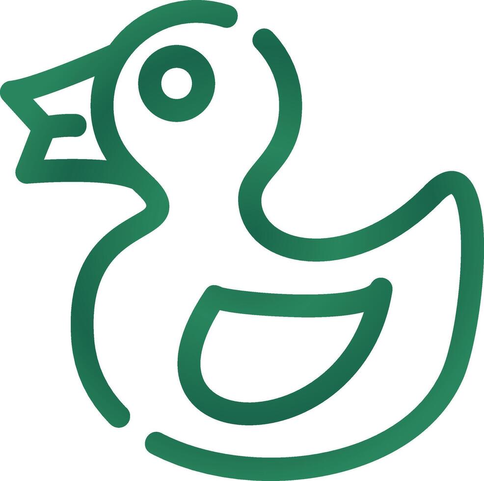 caucho Pato creativo icono diseño vector