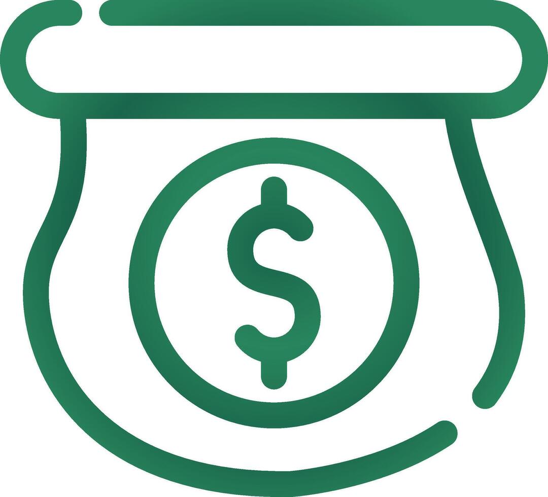 Money Bag Creative Icon Design vector