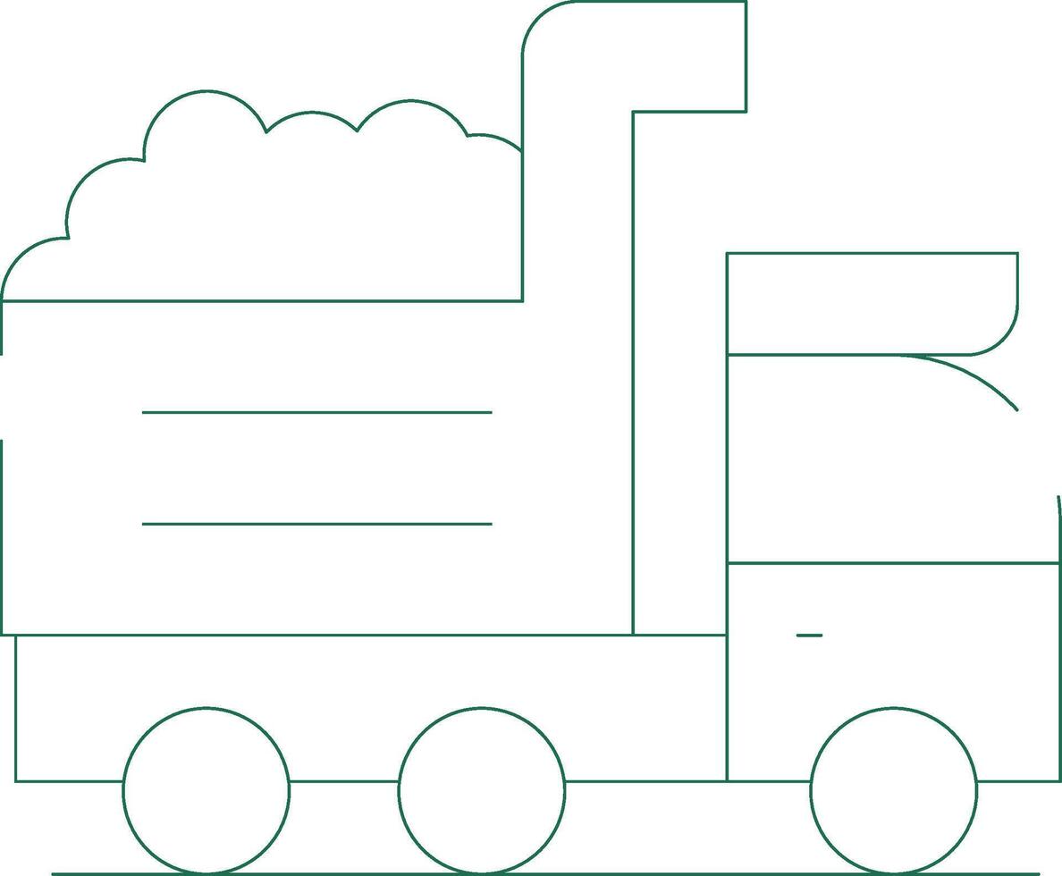 Dump Creative Icon Design vector