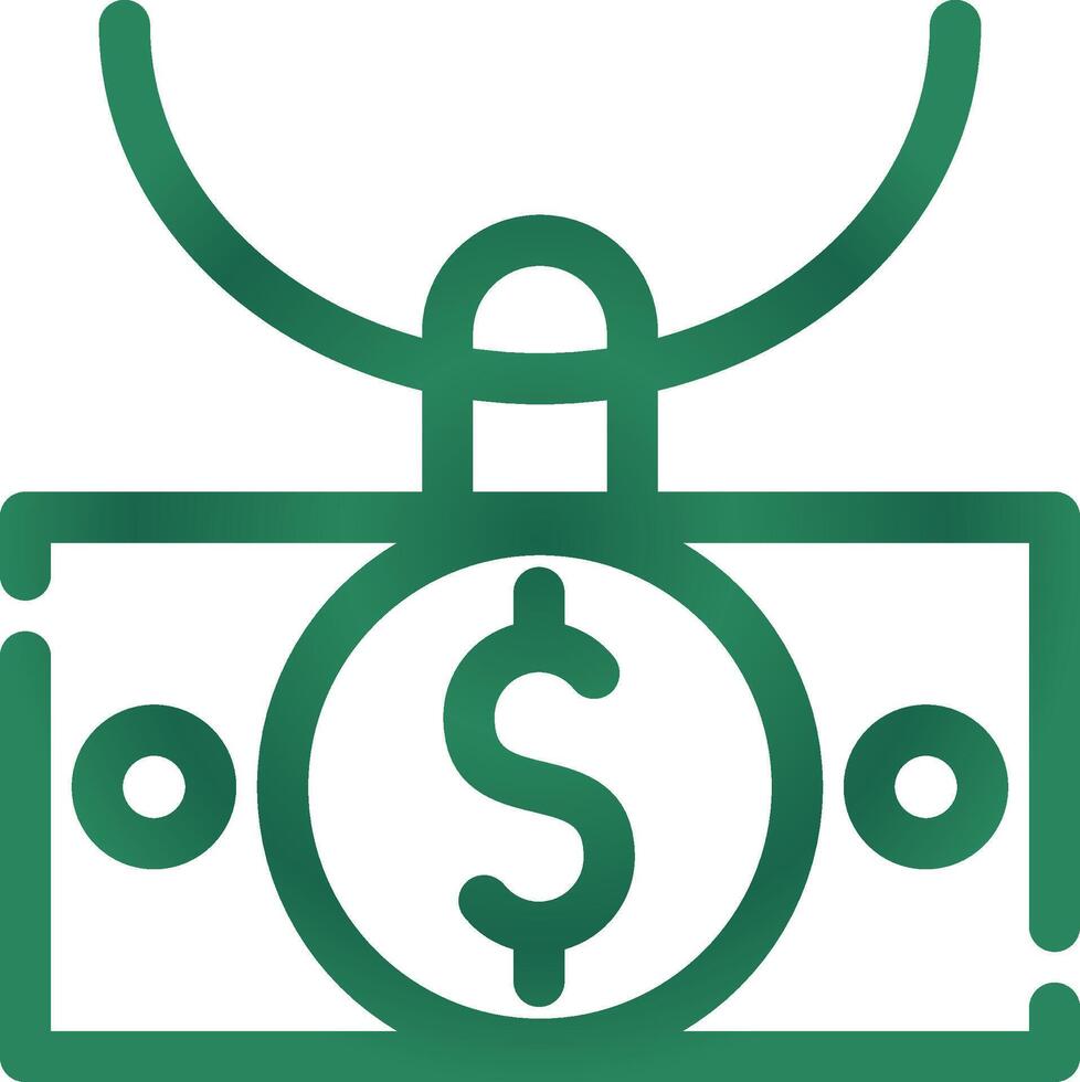 Money Laundering Creative Icon Design vector