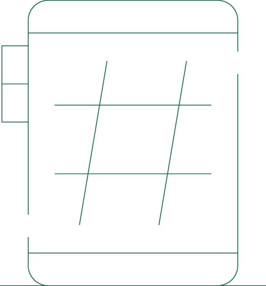 círculo de gradiente de línea vector