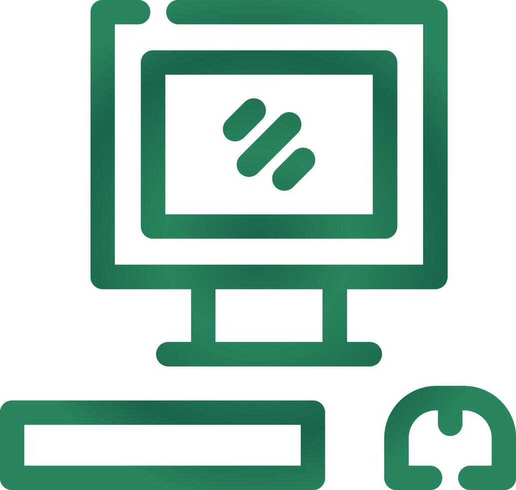 Computer Creative Icon Design vector