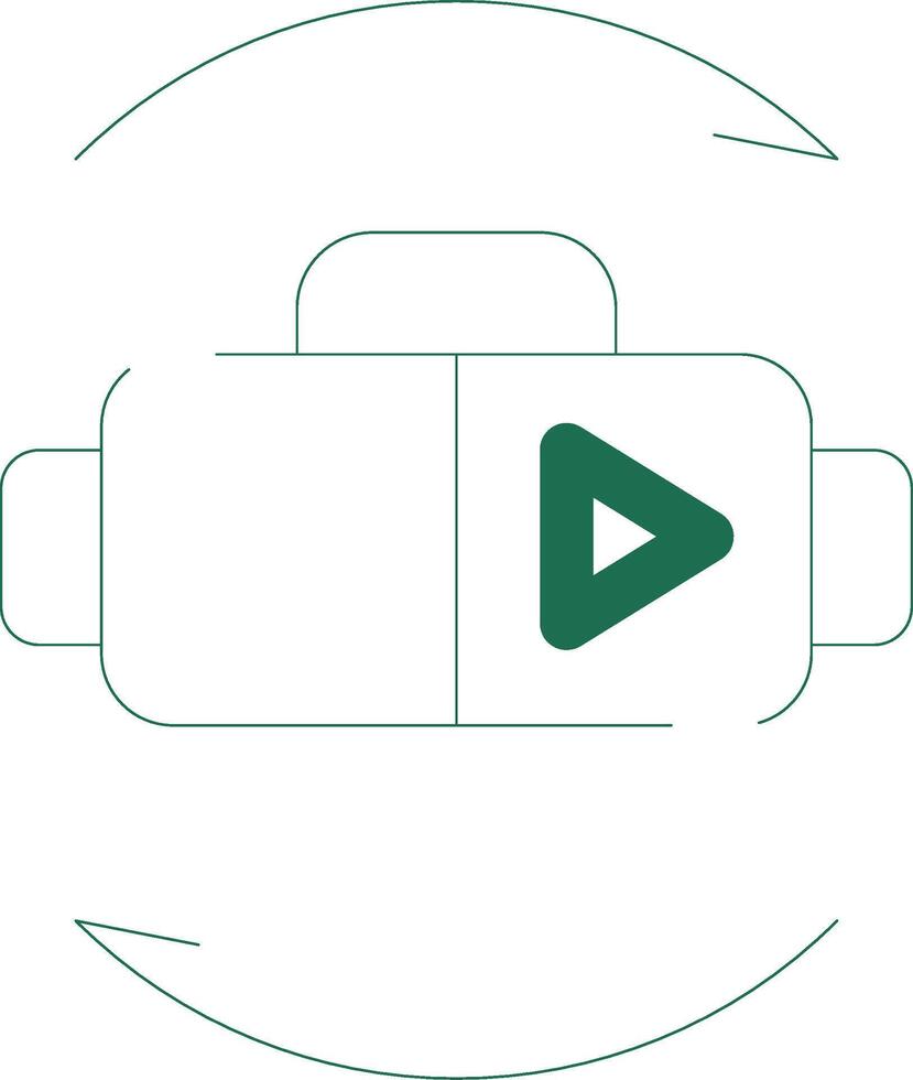 Virtual Reality Creative Icon Design vector