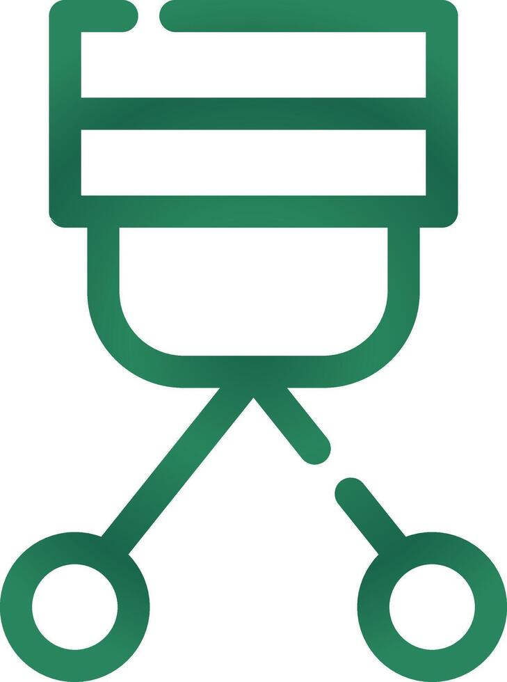 Eyelash Curler Creative Icon Design vector