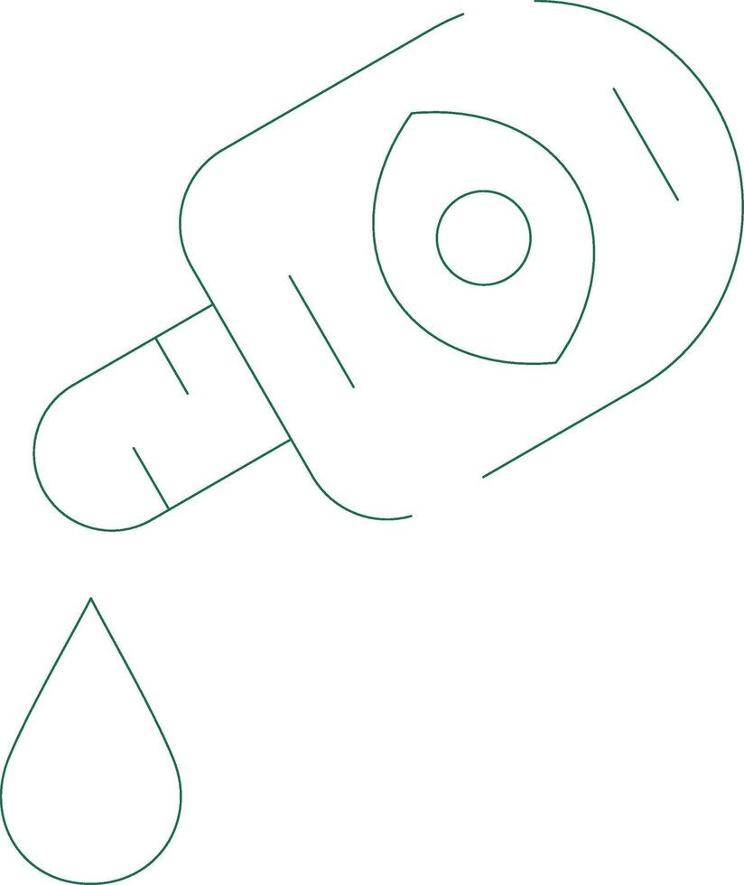 Medical Eye Drops Creative Icon Design vector