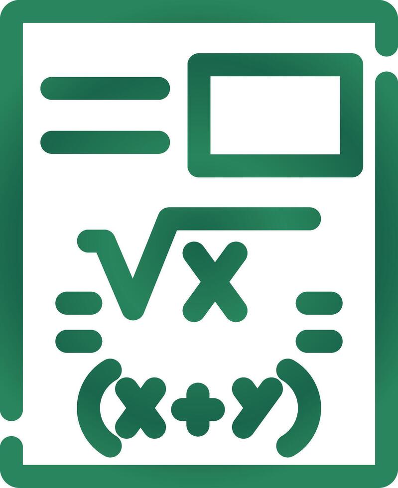 diseño de icono creativo de matemáticas vector