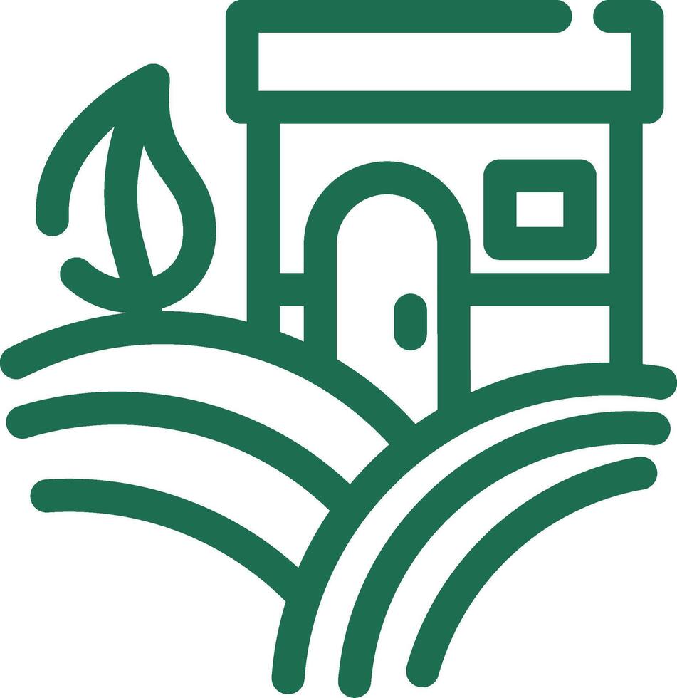 Ecological Farming Creative Icon Design vector