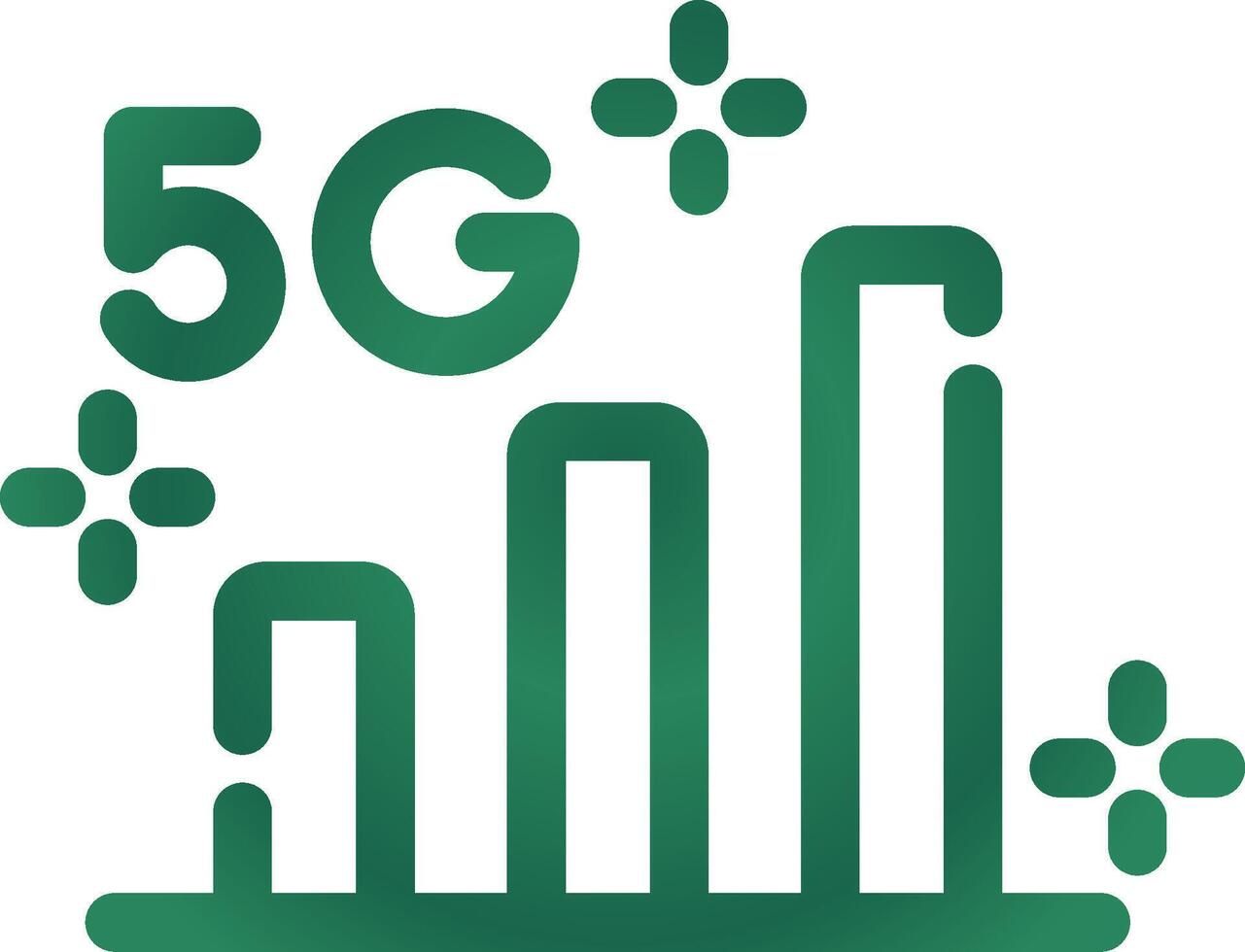 5G Creative Icon Design vector