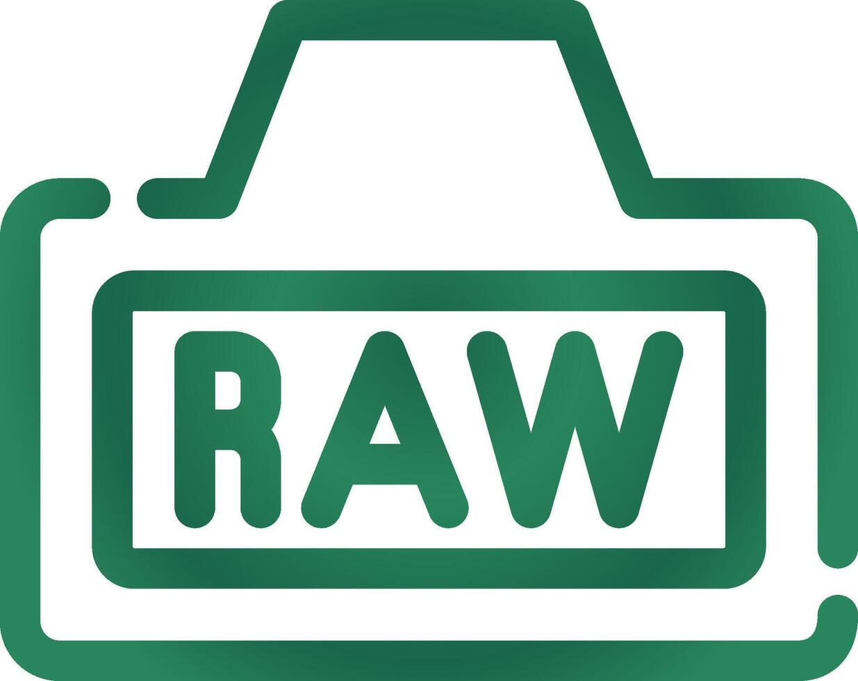 Raw Creative Icon Design vector