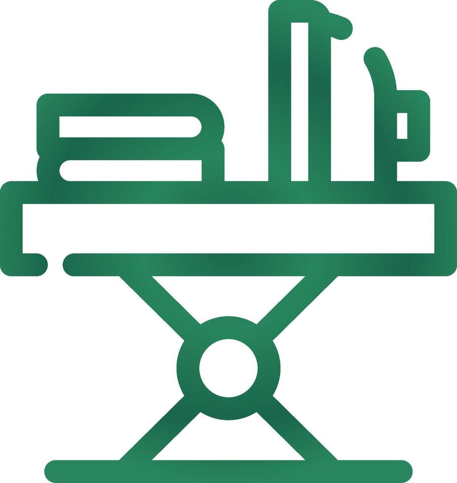 Iron Table Creative Icon Design vector