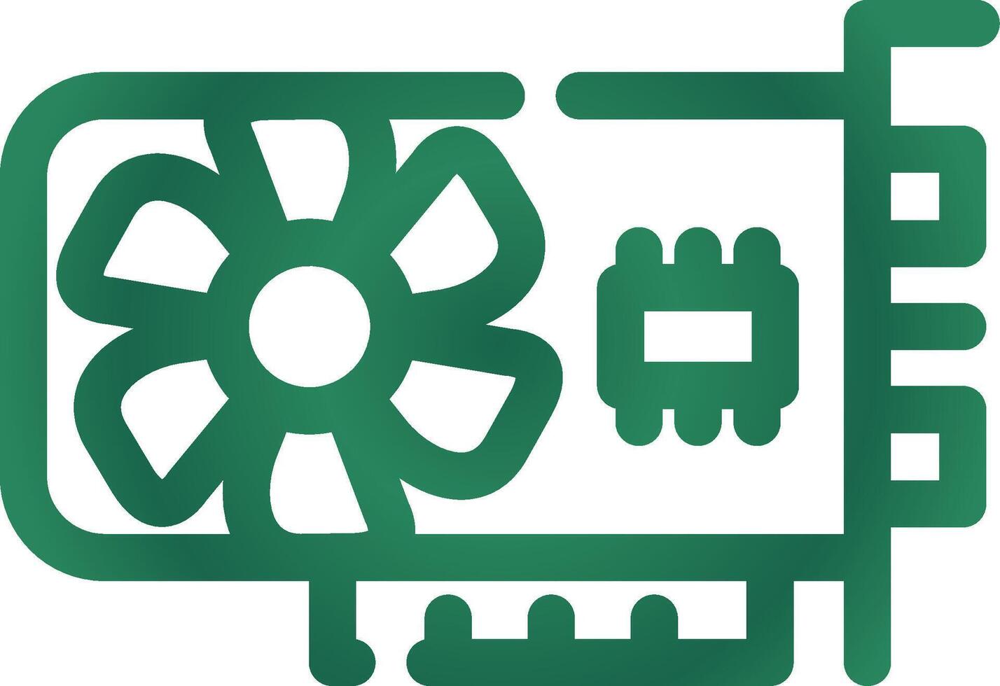 Graphic Card Creative Icon Design vector