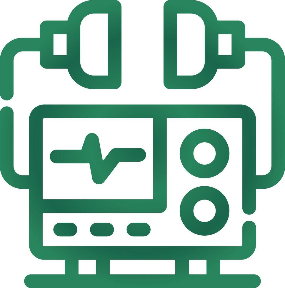 Defibrillator Creative Icon Design vector