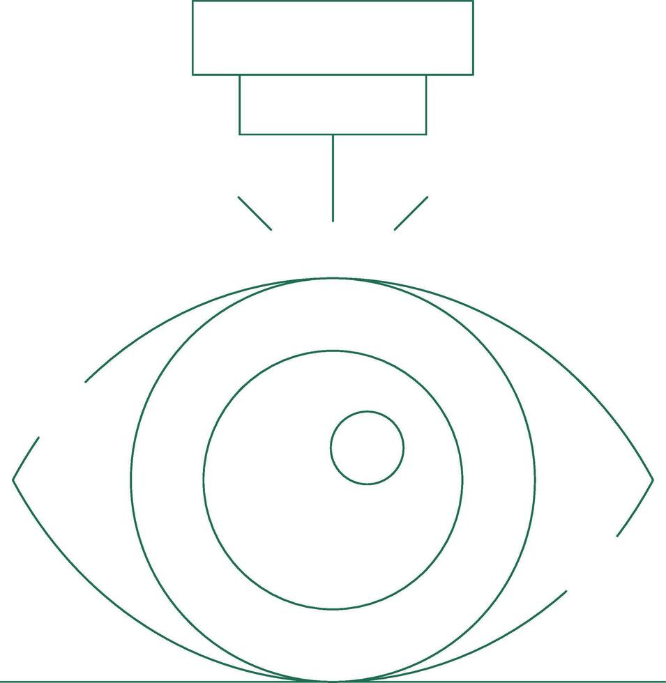Laser Vision Correction Creative Icon Design vector