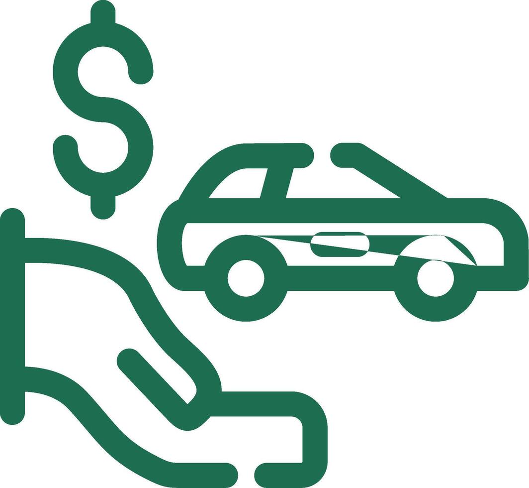 Dealer Holdback Creative Icon Design vector