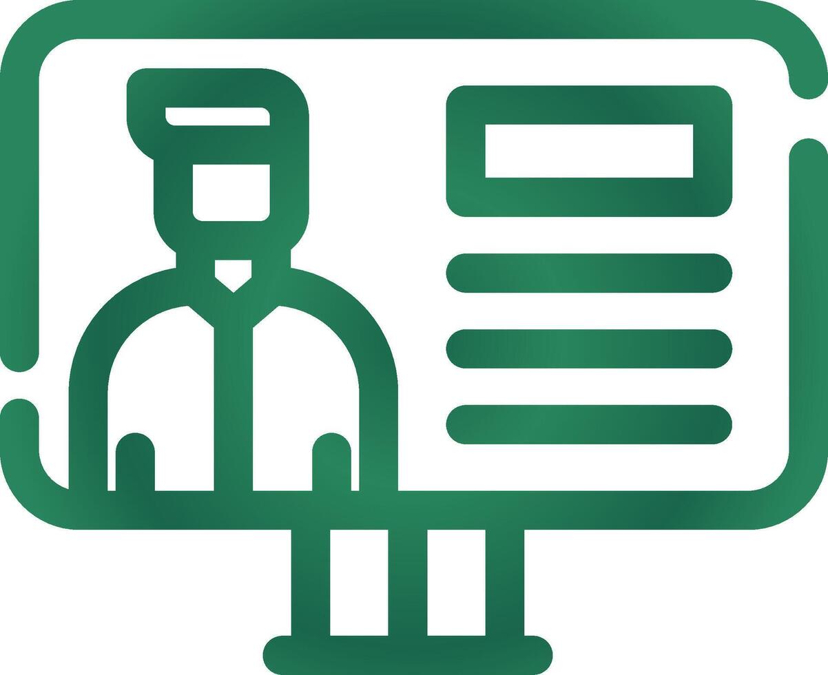 Online Lecture Creative Icon Design vector