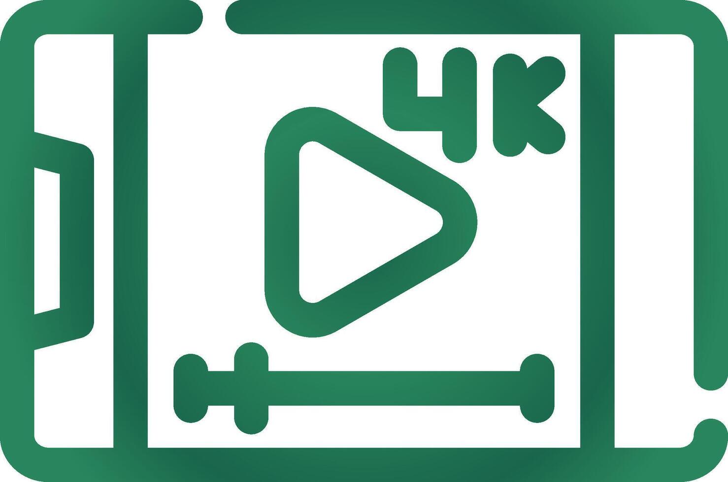 Video Streaming Creative Icon Design vector