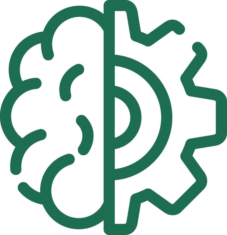 Deep Learning Creative Icon Design vector