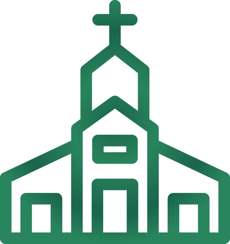 diseño de icono creativo de iglesia vector