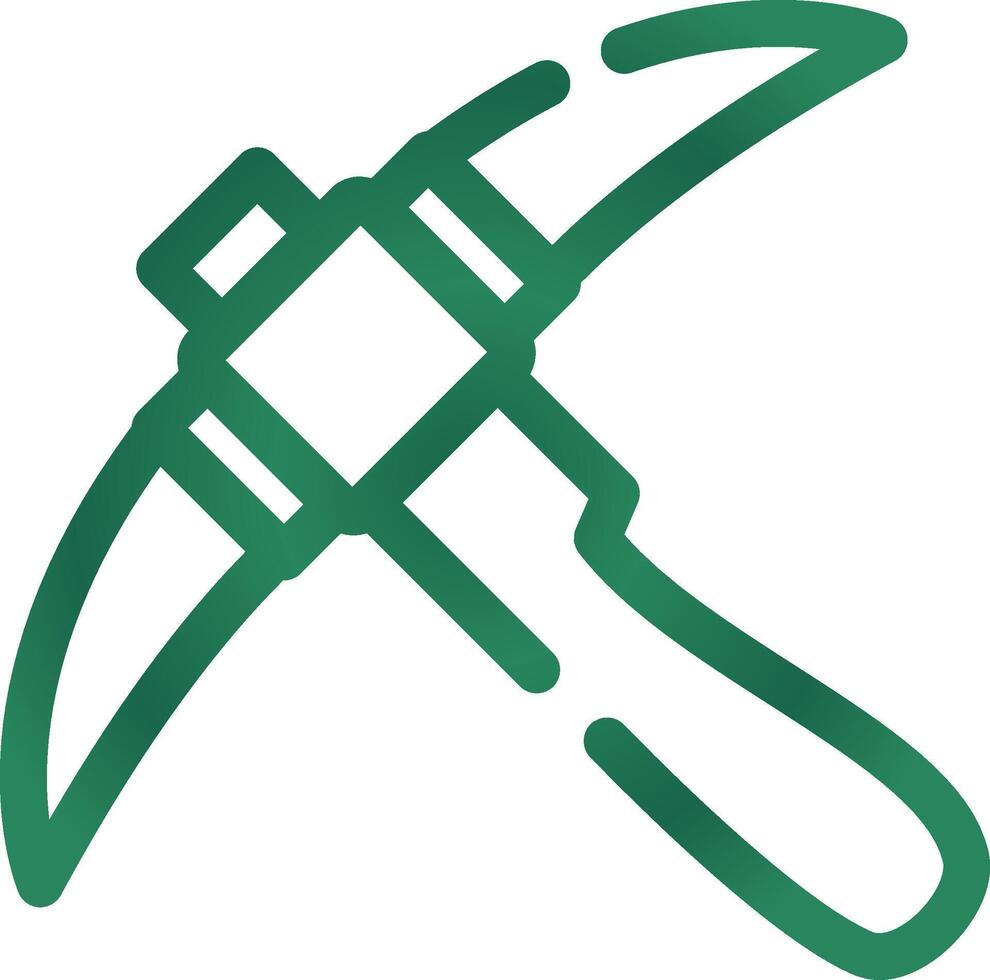 Pickaxe Creative Icon Design vector