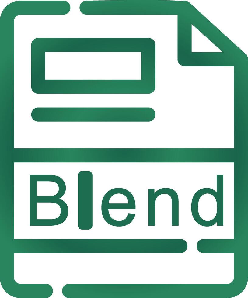 Blend Creative Icon Design vector