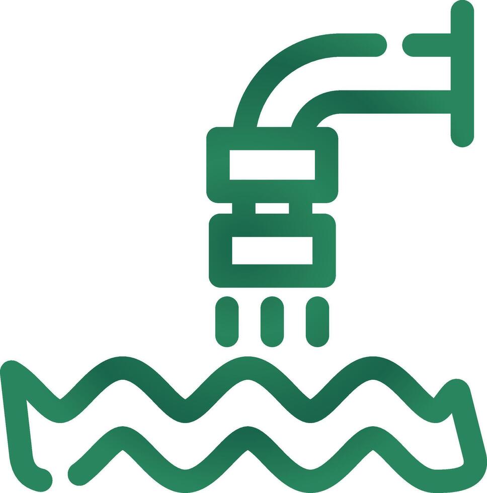 Waste Water Creative Icon Design vector