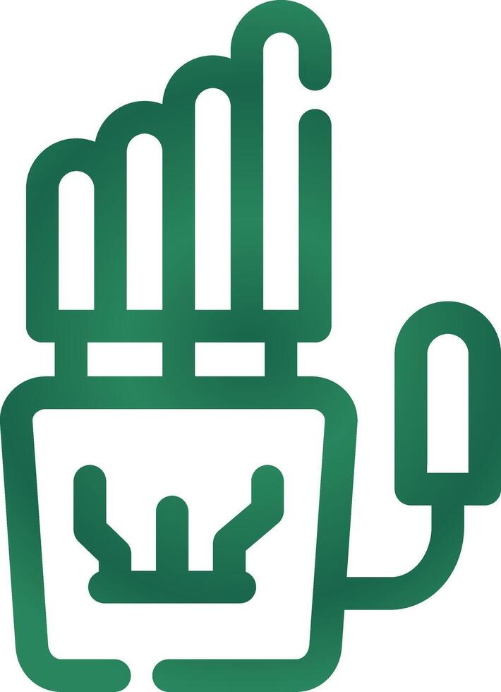 Robot Hand Creative Icon Design vector