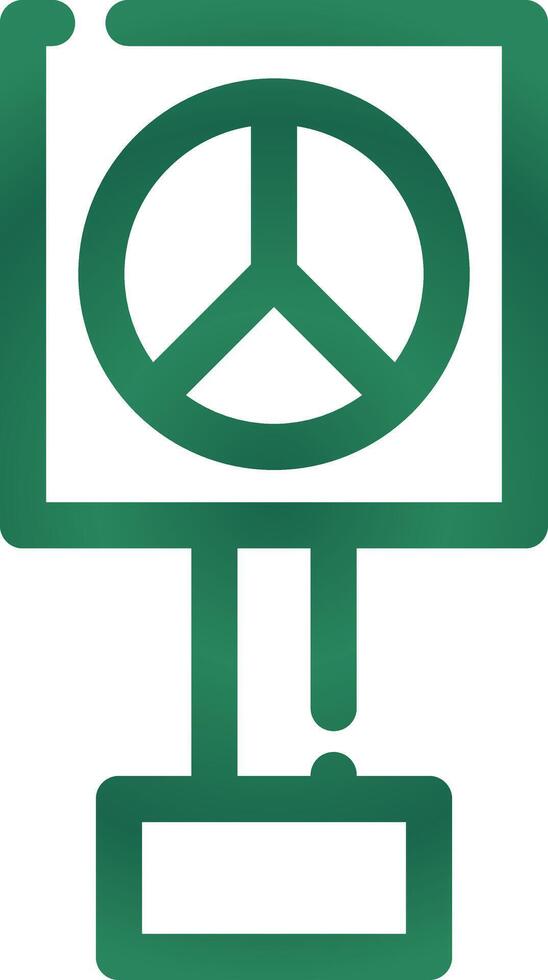 Peace Sign Creative Icon Design vector