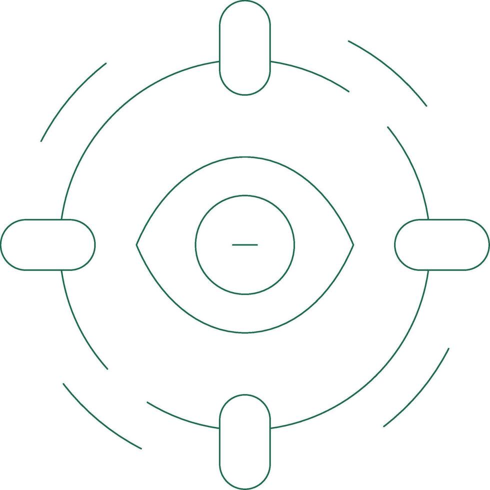 Focusing Creative Icon Design vector