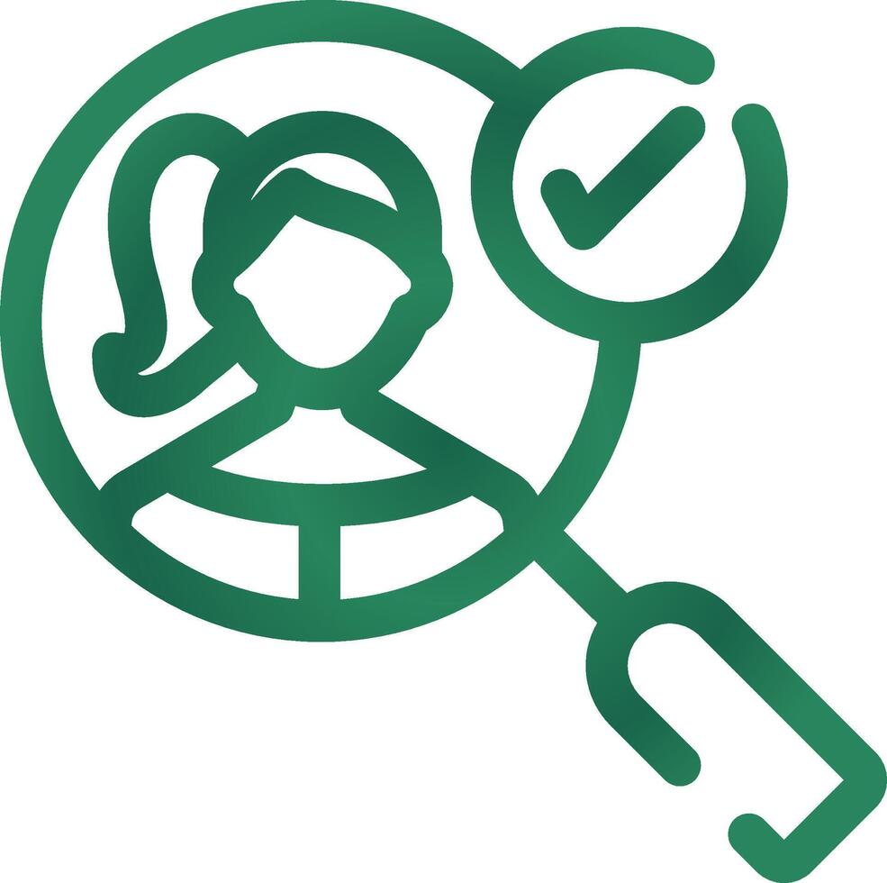 Customer Discovery Creative Icon Design vector