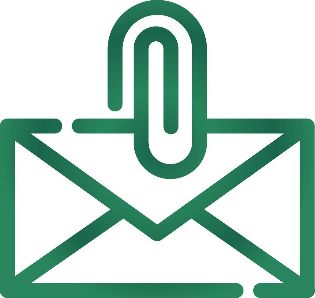 Attach File Email Creative Icon Design vector