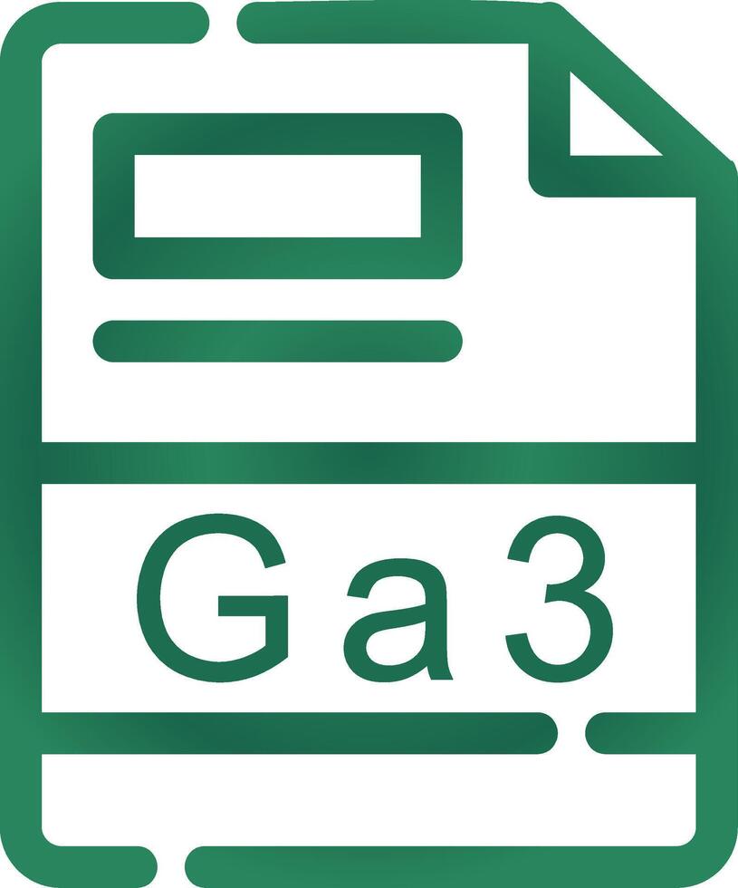 GA3 Creative Icon Design vector