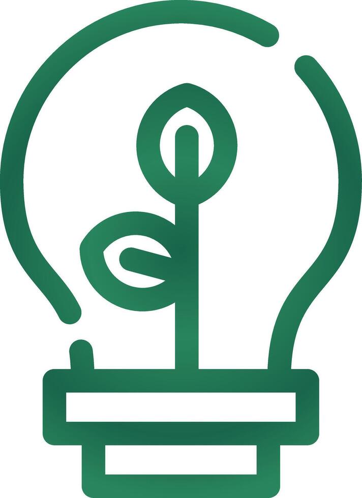 Eco Bulb Creative Icon Design vector