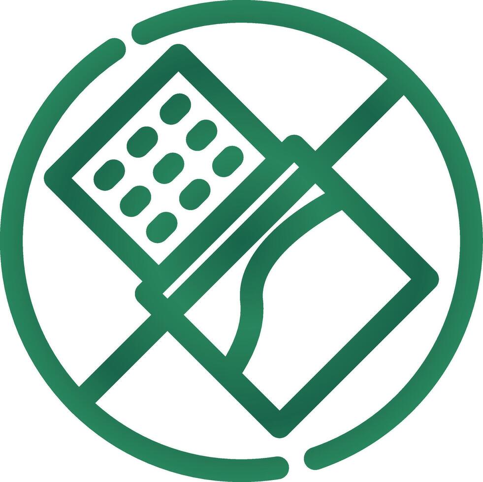 No Chocolate Creative Icon Design vector