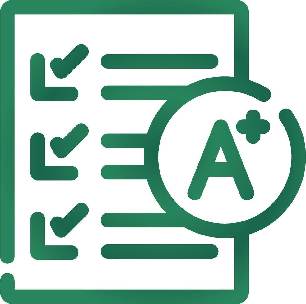 Grades Creative Icon Design vector