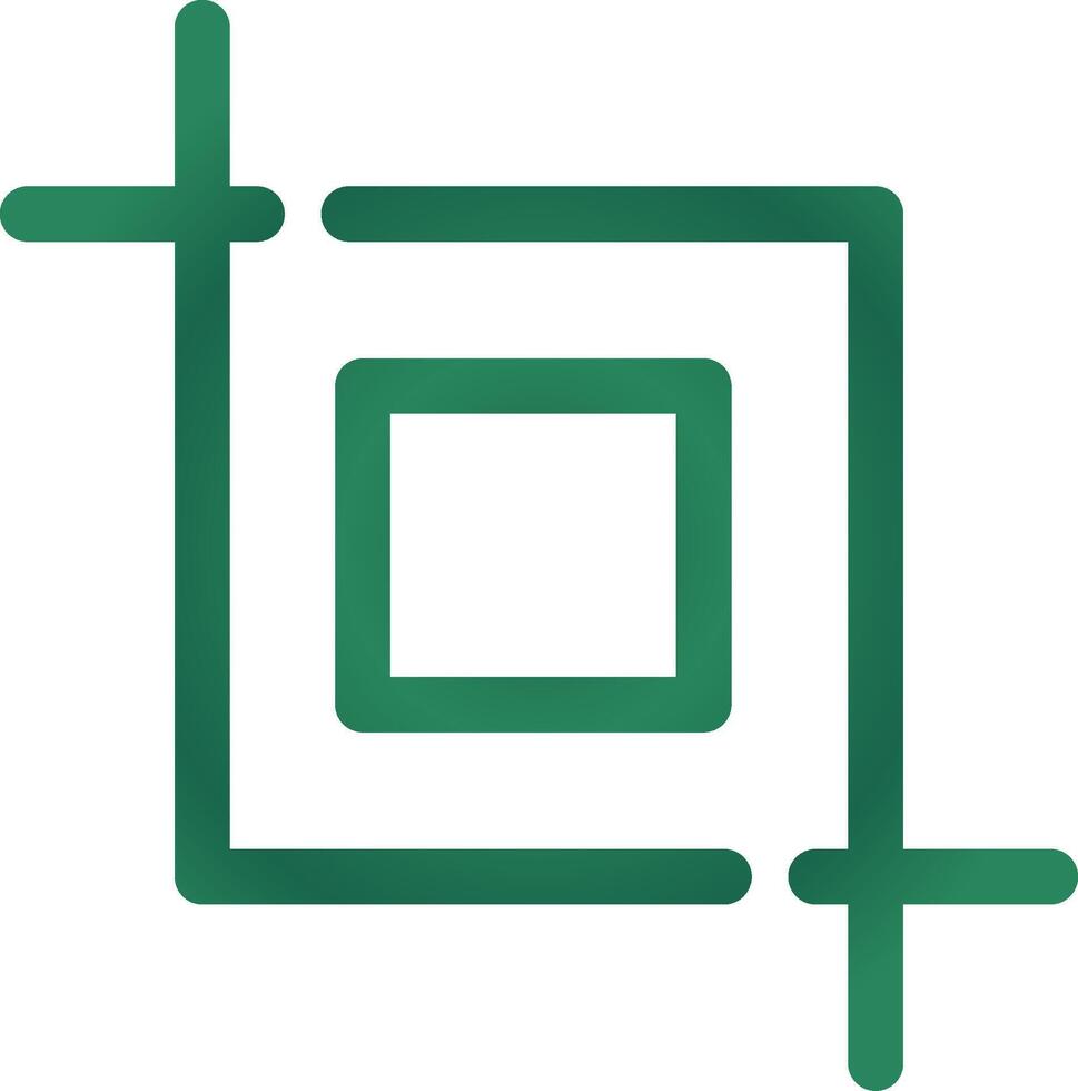Crop Creative Icon Design vector
