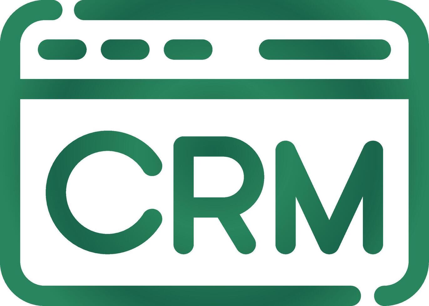 CRM Creative Icon Design vector