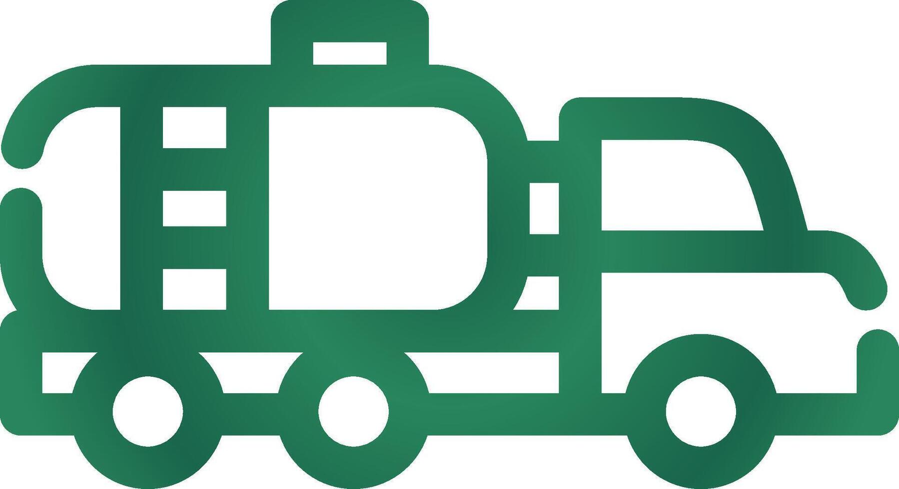 Tanker Truck Creative Icon Design vector