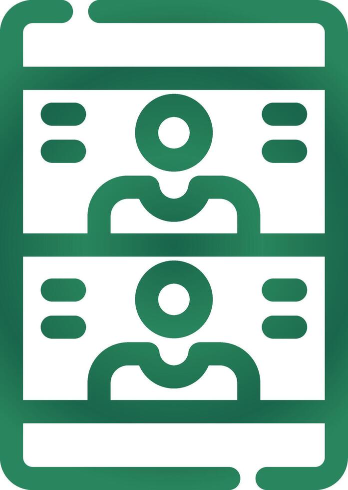Videocall Creative Icon Design vector