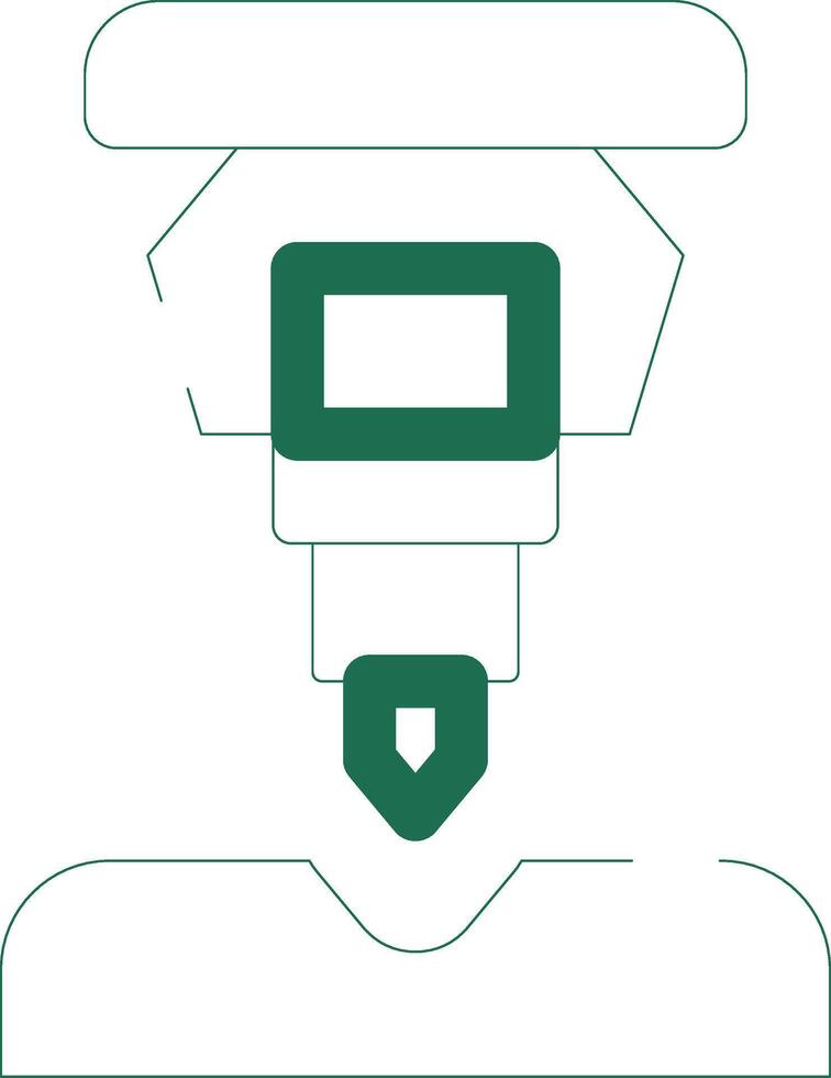 Drilling Machine Creative Icon Design vector