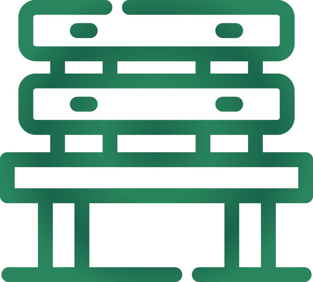 Bench Creative Icon Design vector