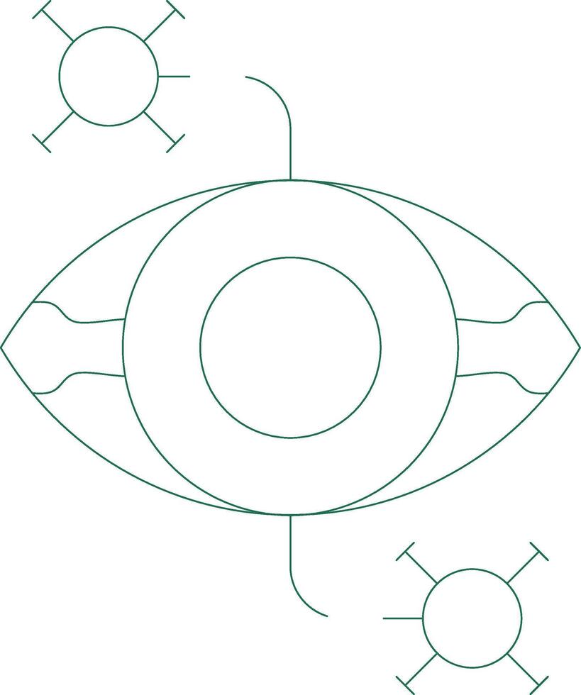Eye Disease Creative Icon Design vector