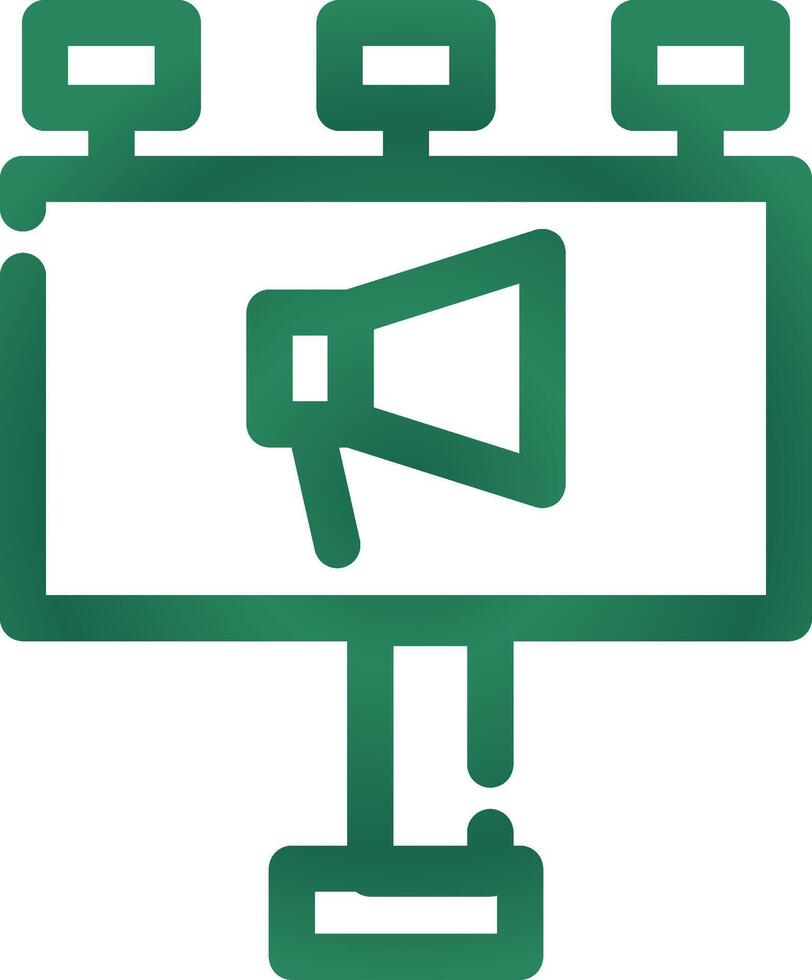 Billboard Creative Icon Design vector